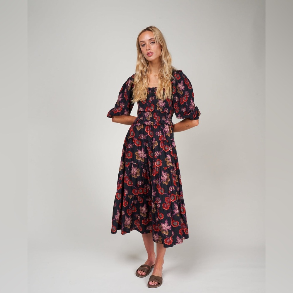 Sea New York Lucinda Smocked Floral Dress